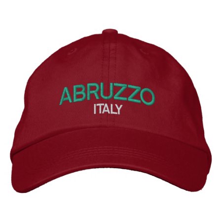 Abruzzo Italy Embriodered Hat