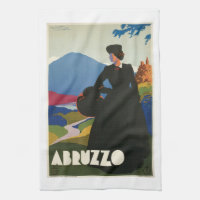 Abruzzo, Italy Vintage Travel Poster