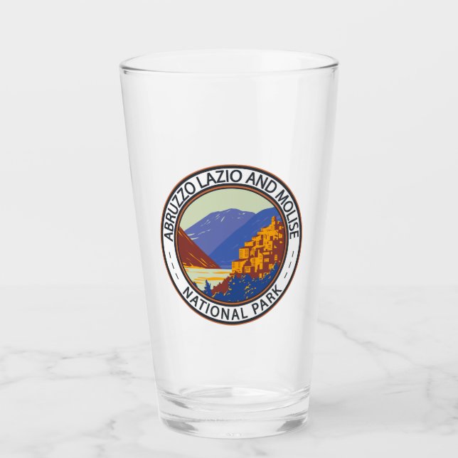 Abruzzo, Lazio and Molise National Park Italy Glass (Front)