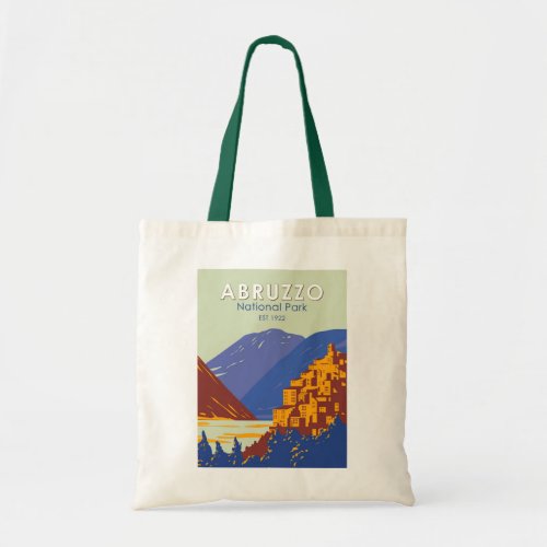 Abruzzo National Park Italy Travel Art Vintage Tote Bag