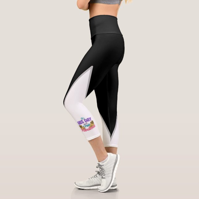 Abs Day Core Workout - Pug Dog Lover Capri Leggings (Left)