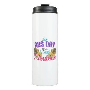 Abs Day Core Workout - Pug Dog Lover Thermal Tumbler