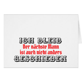 Absage an die Männerwelt Cards