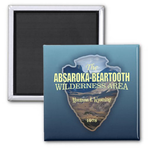 Absaroka_Beartooth Wilderness arrowhead Magnet