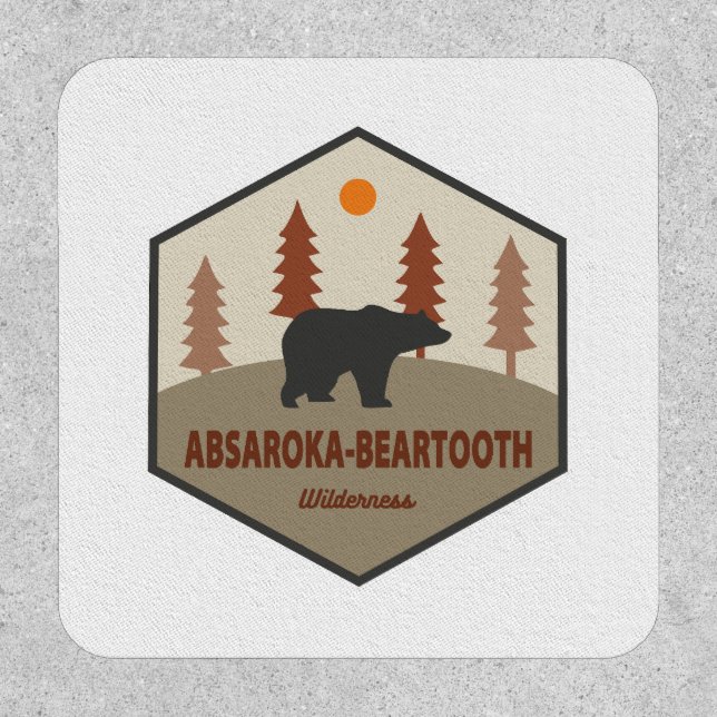 Absaroka - Beartooth Wilderness Bear Patch (Front)