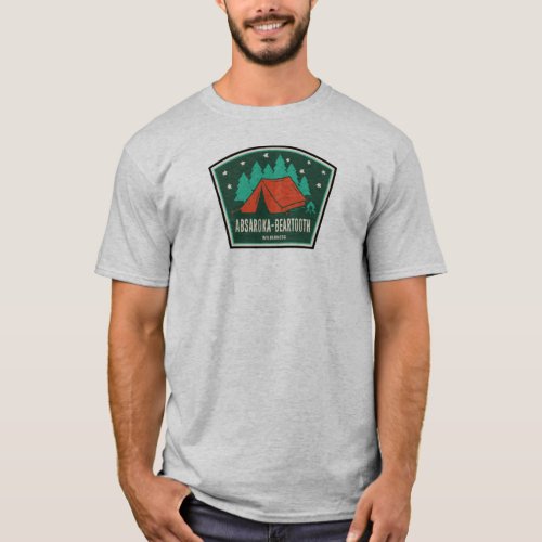 Absaroka _ Beartooth Wilderness Montana Camping T_Shirt