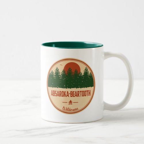 Absaroka _ Beartooth Wilderness Montana Wyoming Two_Tone Coffee Mug