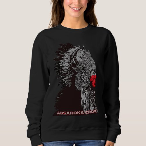 Absaroka Crow American Indian Proud Chief Vintage Sweatshirt