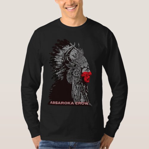 Absaroka Crow American Indian Proud Chief Vintage T_Shirt