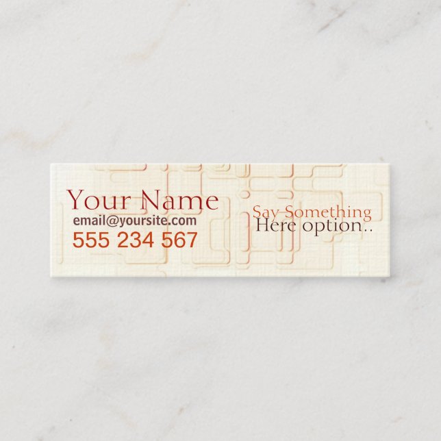 Absatech Mini Business card (Front)