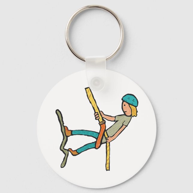 Abseiling Keychain (Front)