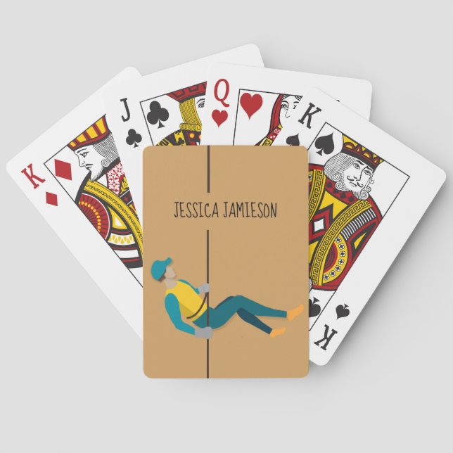 Abseiling Poker Cards (Back)