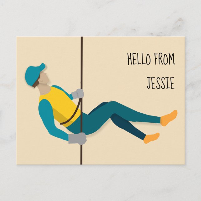 Abseiling Postcard (Front)