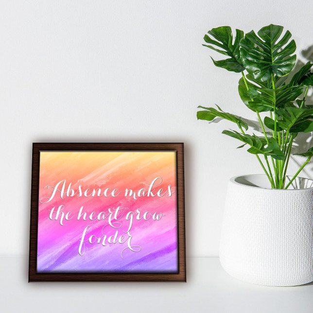Absence makes the heart encouragement poster (Creator Uploaded)