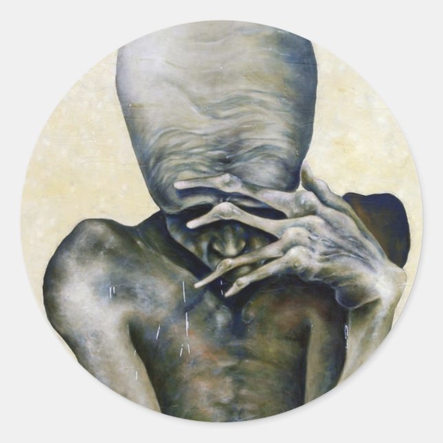 Absence of Nothing Classic Round Sticker (Front)