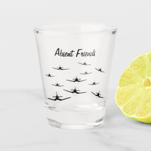 Absent Friends F4U Corsair Shot Glass