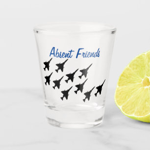 Absent Friends Shot Glass F4