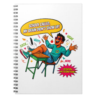 Absent Mind Study Desk Humor Notebook