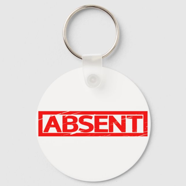 Absent Stamp Keychain (Front)