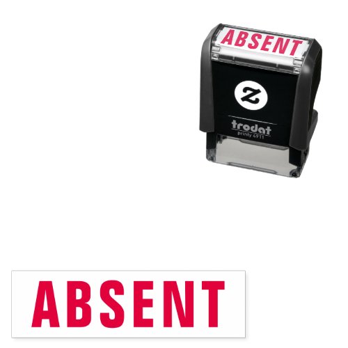 Absent Teacher or Business Office Self_inking Stamp