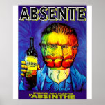 Absente Absinthe Van Gogh Parody Vintage Poster<br><div class="desc">Absente Absinthe Van Gogh Parody Vintage Anime Cartoon Comic Fiction Manga</div>