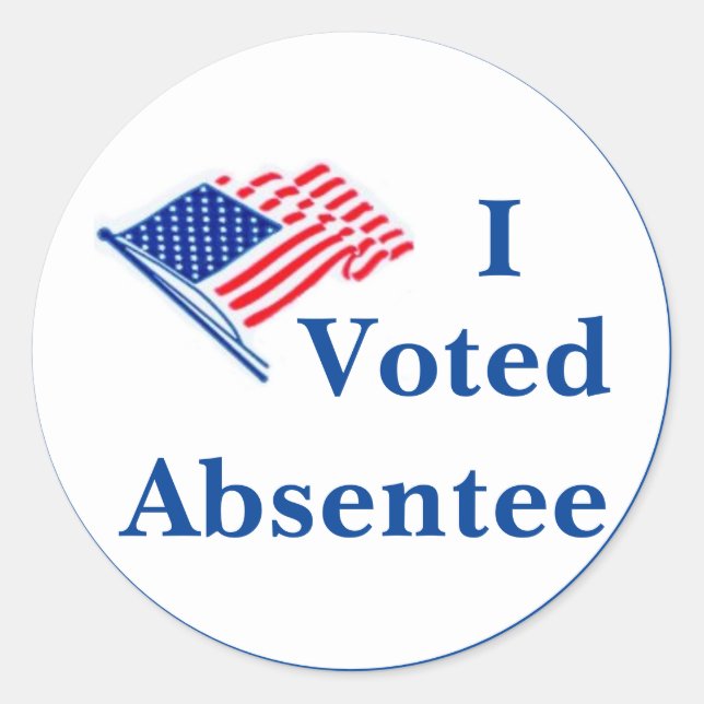Absentee Voter Sticker (Front)