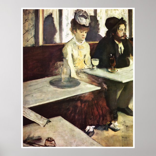 Absinthe, 1876 - Edgar Degas Poster (Front)