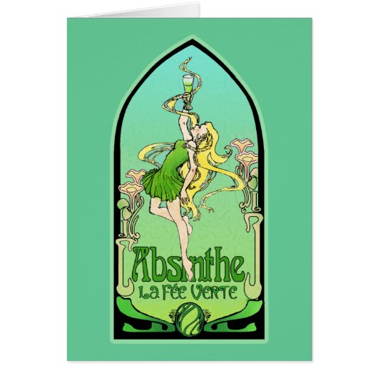 Absinthe Art Nouveau Cards (Front)