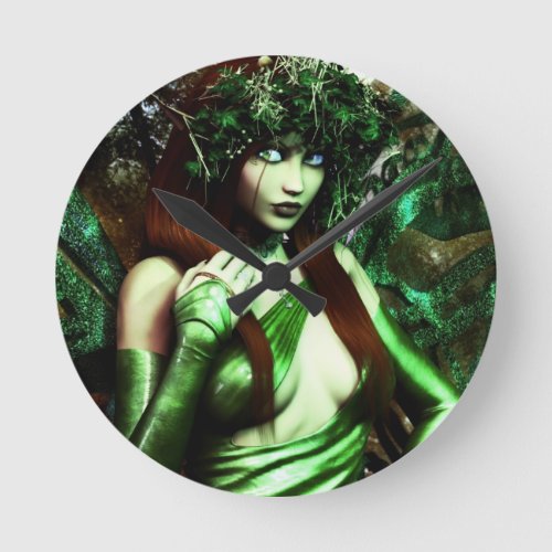 Absinthe Art print Round Clock