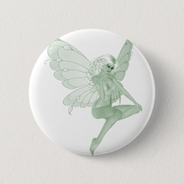 Absinthe Art Signature Green Fairy 1A Button (Front)