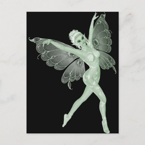 Absinthe Art Signature Green Fairy 3B Postcard