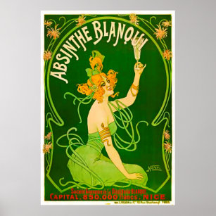 Absinthe Blanqui by Nover - 1901 Poster