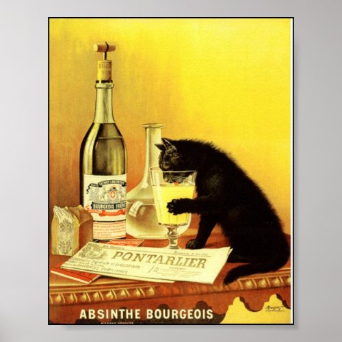 Absinthe Bourgeois Vintage Poster