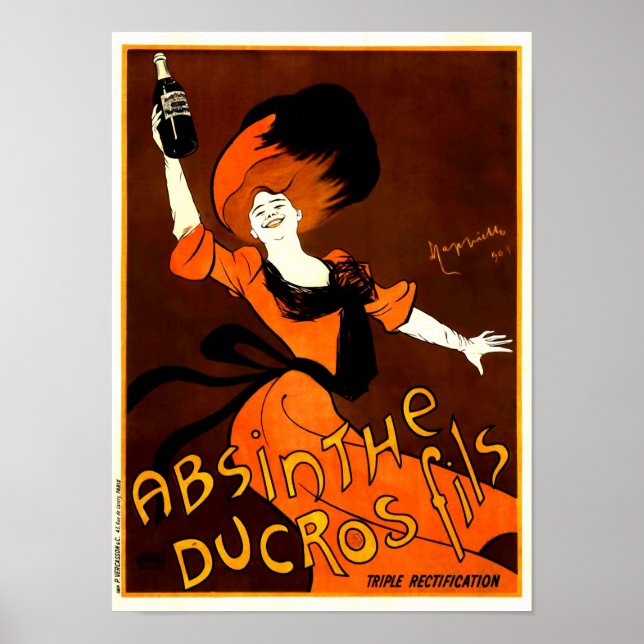 Absinthe Ducros Fils Leonetto Cappiello Fine Art Poster (Front)
