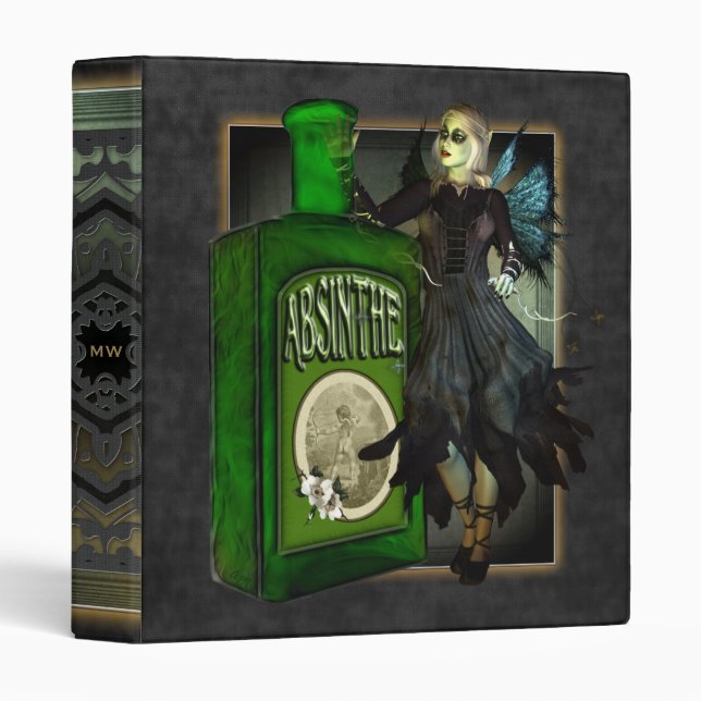 Absinthe Faerie 3 Ring Binder (Front/Spine)