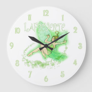 Absinthe Fairy 2 Large Clock