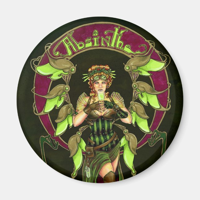Absinthe Fairy Magnet (Front)