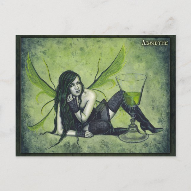 Absinthe Fairy Postcard (Front)