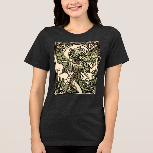 Absinthe Fairy Tri-Blend Shirt (Front)