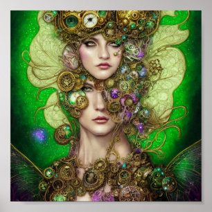 Absinthe Fantasy Green Fairy Poster