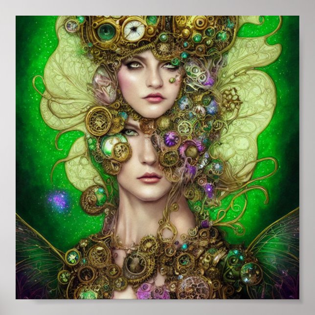 Absinthe Fantasy Green Fairy  Poster (Front)