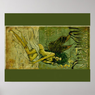 Absinthe Green Fairie Poster