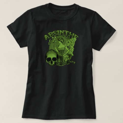 Absinthe Green Fairy Lady T_Shirt