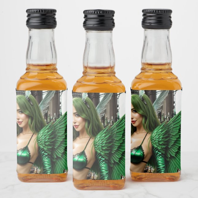Absinthe Green Fairy Liquor Bottle Label (Bottles)