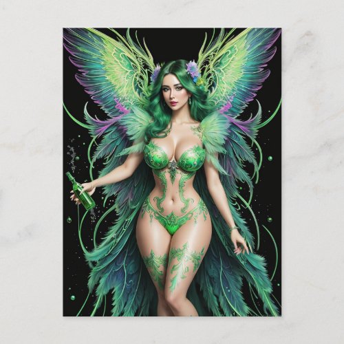 Absinthe Green Fairy  Postcard