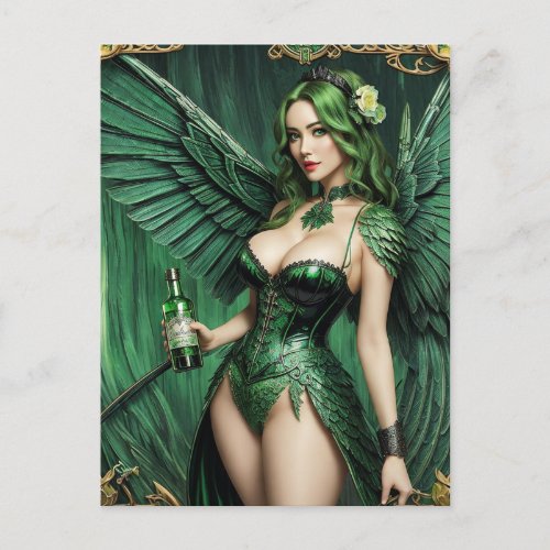 Absinthe Green Fairy  Postcard