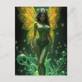 Absinthe Green Fairy Postcard