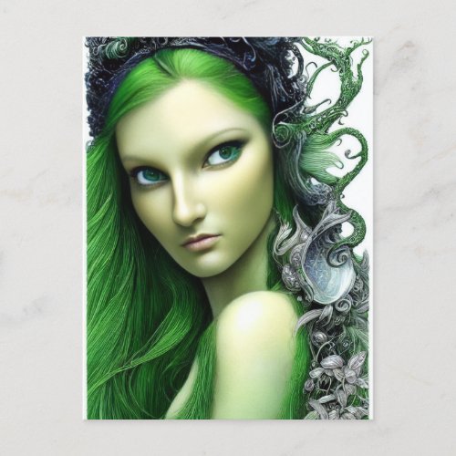 Absinthe Green Fairy  Postcard