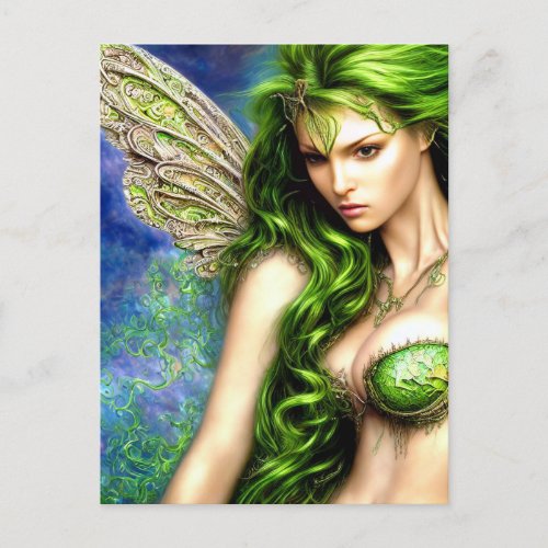 Absinthe Green Fairy  Postcard