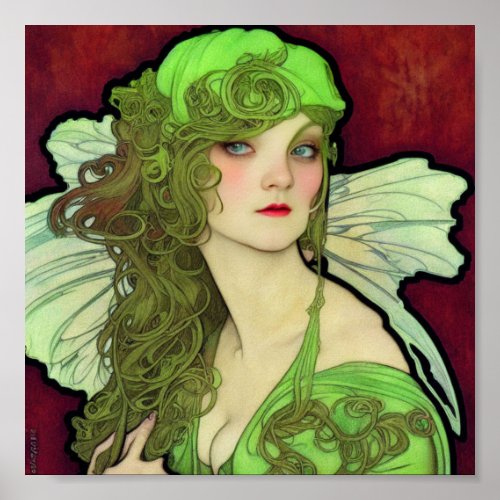 Absinthe Green Fairy  Poster